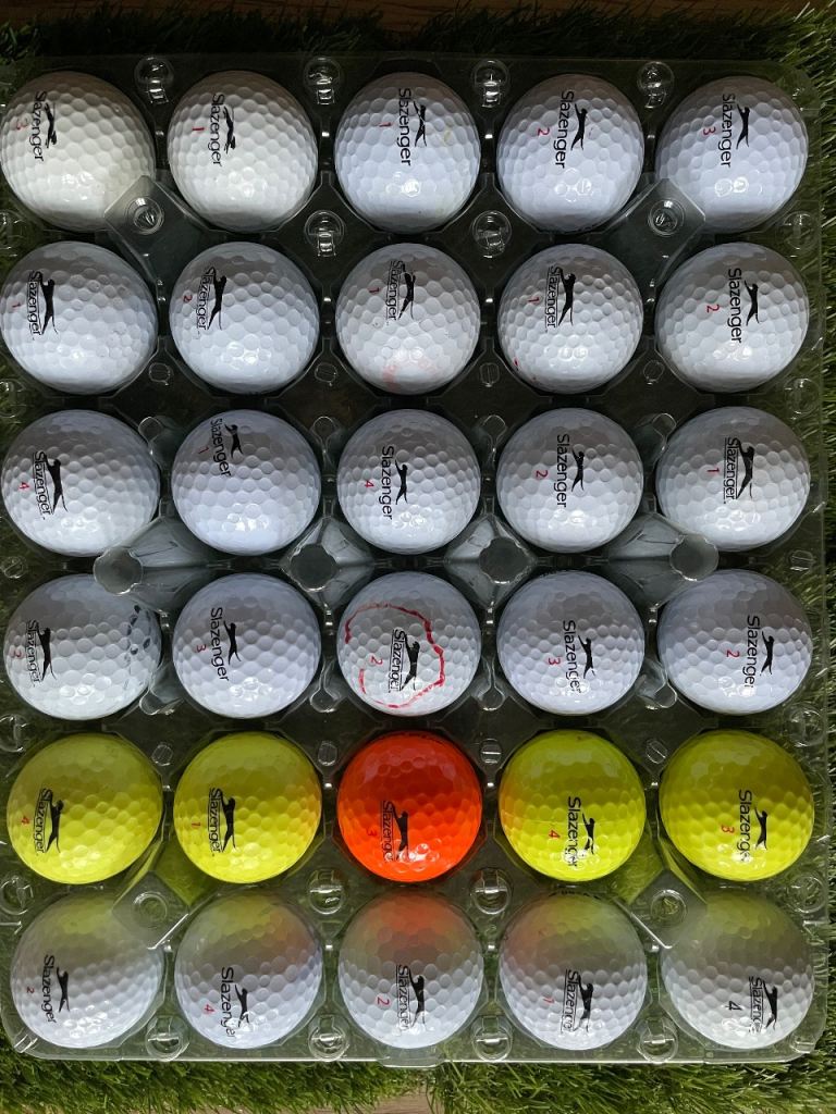 30 Slazenger mixed grade a/b - used golf balls