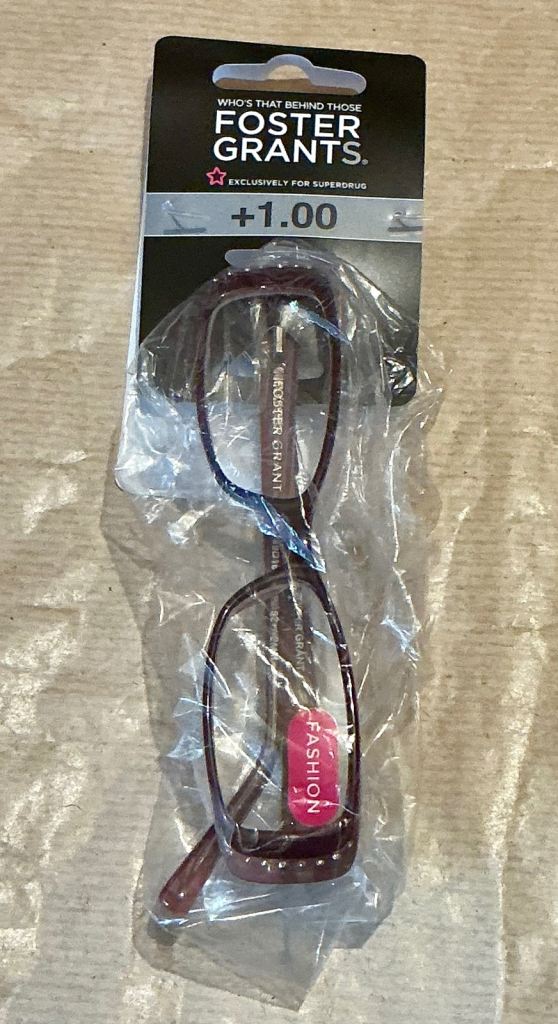 Ladies Purple with Diamonte Foster Grants Fashion Reading Glasses Strength +1.00 ~ £1.00 each