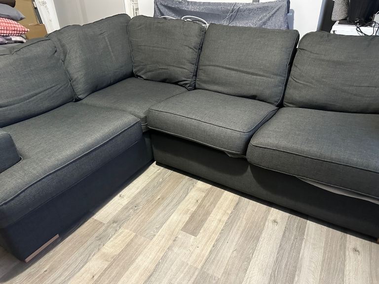 Grey corner sofabed 