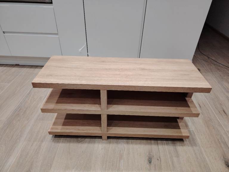 Next solid heavy Tv Media stand shelves