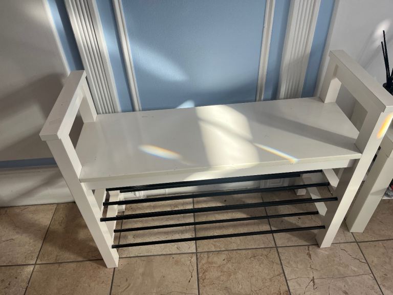 IKEA Tjusig Bench with Shoe Storage