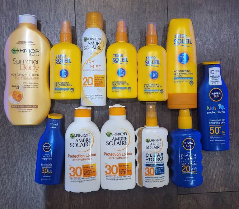 Job Lot Sun Care Bundle Garnier, Nivea, New UK 