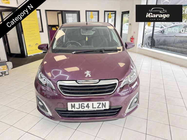 2014 Peugeot 108 1.2 VTi PureTech Allure Hatchback 3dr Petrol Manual Euro 5 (82 ps) Hatchback Pet...