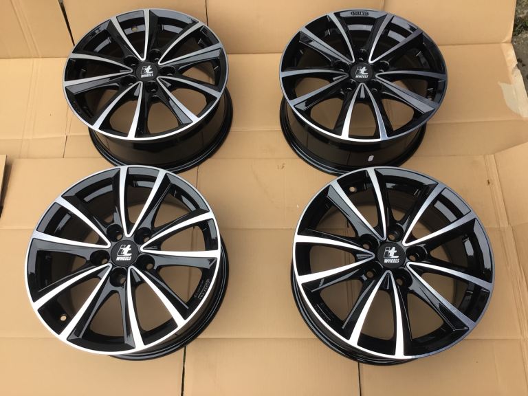 16'' Black Gloss Alloy Wheels (Rims) Brand New