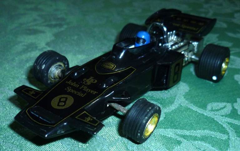 Vintage Scalextric, JPS Lotus, C50, with RX Motor, #8.
