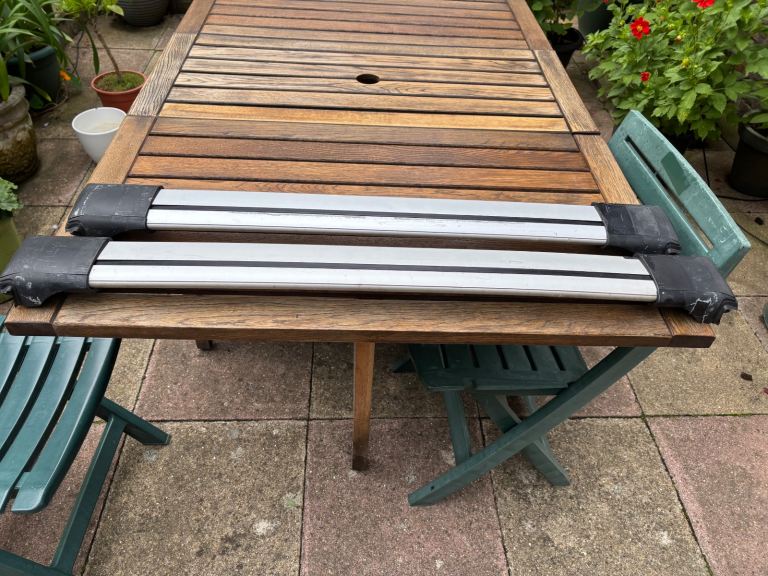 image for Whispbar roof rack for raised roof rail , width adjustable used on a 2014 Skoda Octavia Estate