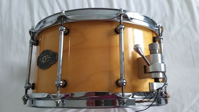 Premier 2636 Modern Classic maple 14 x 7 snare drum - Original version - England Circa 2001
