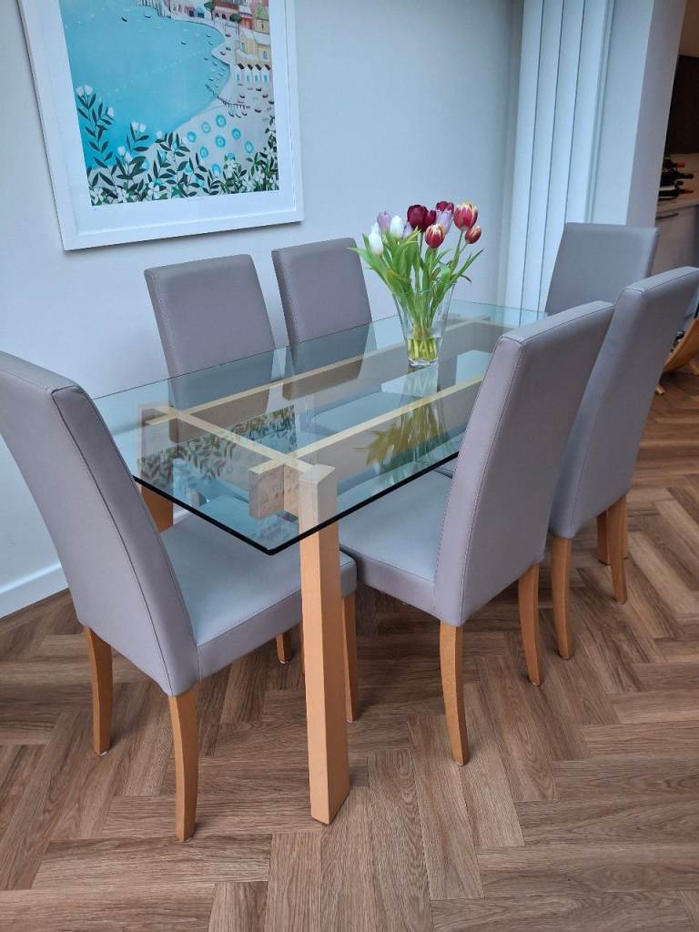 John Lewis Faux Leather Dining Chairs
