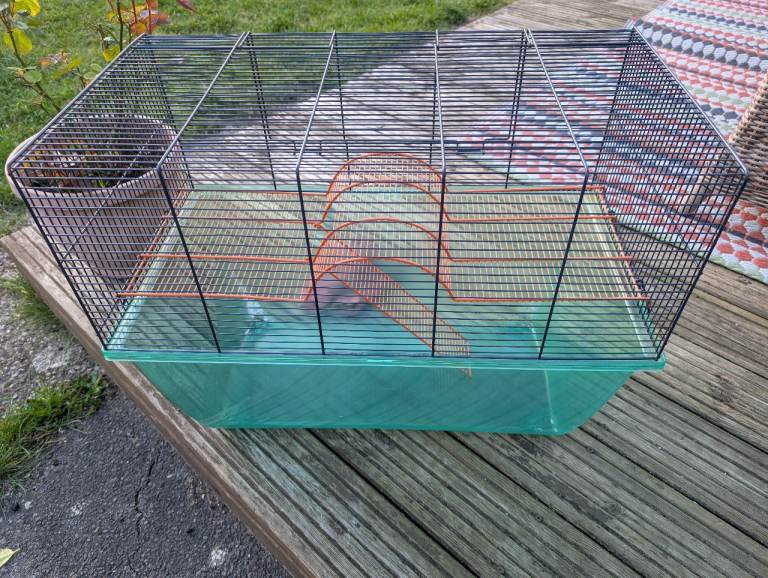 Gerbil Cage with Water Bottle and Wheel