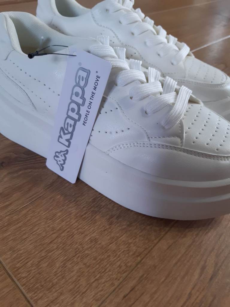 Brand New Kappa Ari LD99 Trainers – White, UK Size 5
