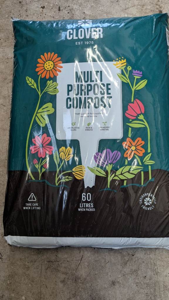 Clover peat based multi-purpose compost 60ltrs