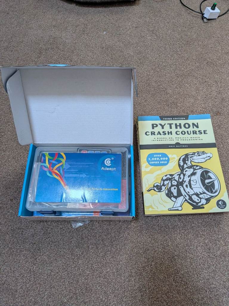 AdeepT RFID Learning Kit for Raspberry Pi with Python Crash Course Book