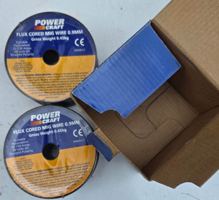 POWER CRAFT Twin Pack FLUX CORED Welding Wire. READ DESCRIPTION PLEASE.