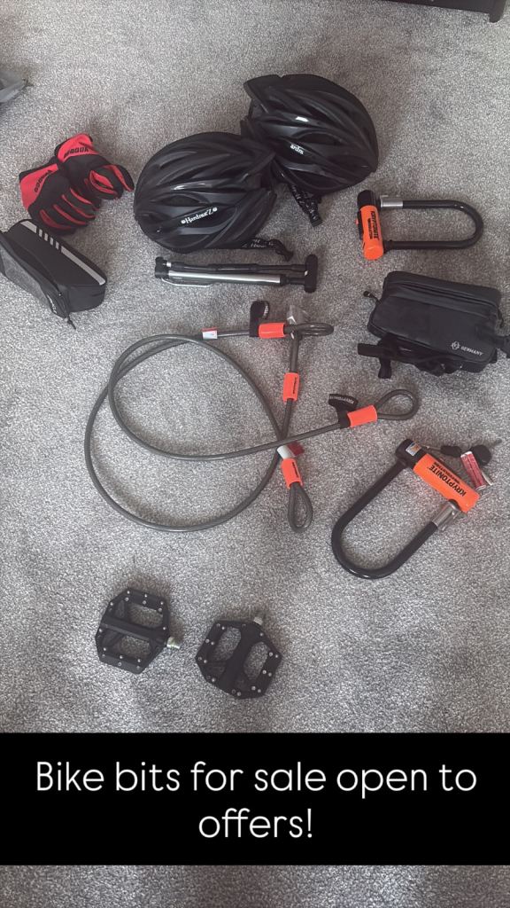 Bike Accessories Bundle – Helmets, Locks, Pump & More