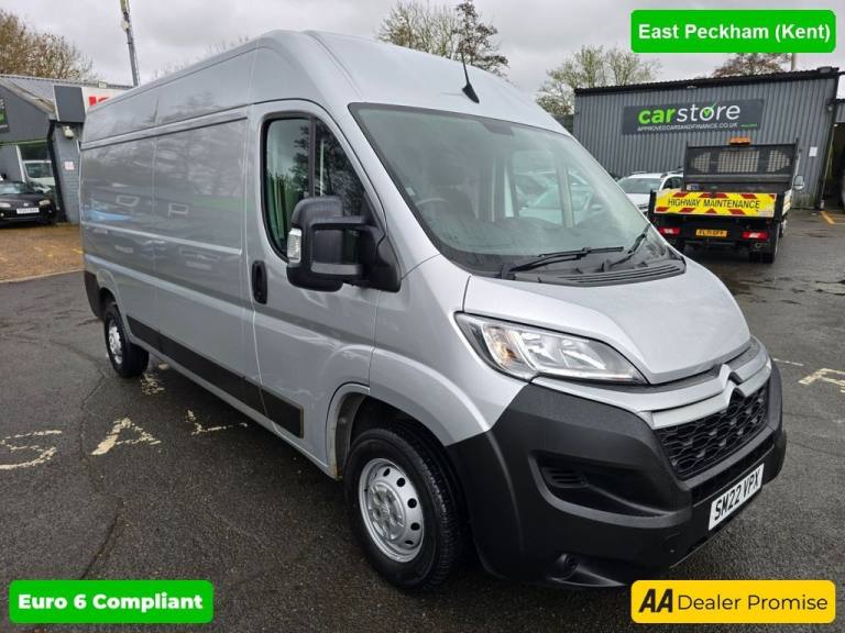 2022 Citroen Relay 2.2 BlueHDi 35 Enterprise L3 High Roof panel van, silver, 74,000 miles, Eur PA...
