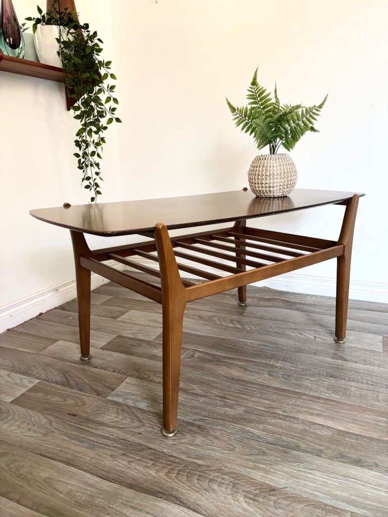 * SOLD * Vintage Retro Mid Century Nathan Coffee Table