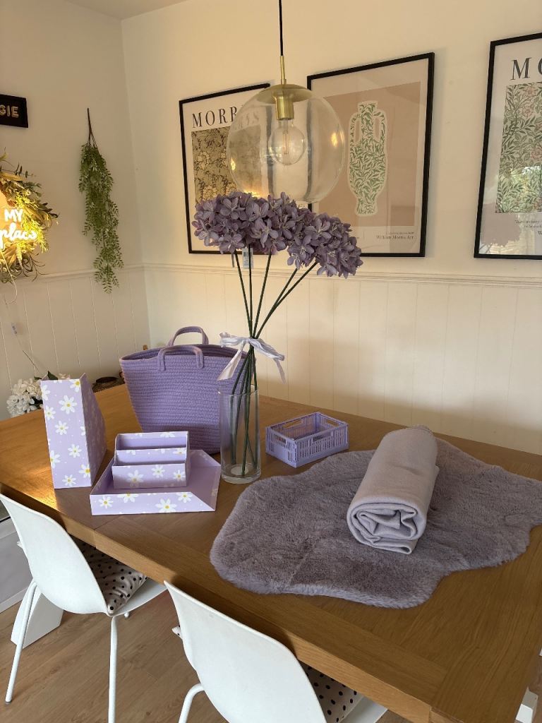 Lilac home storage and accessories 