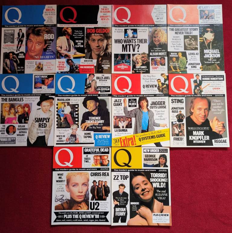 Q magazine x 20 from 1980s