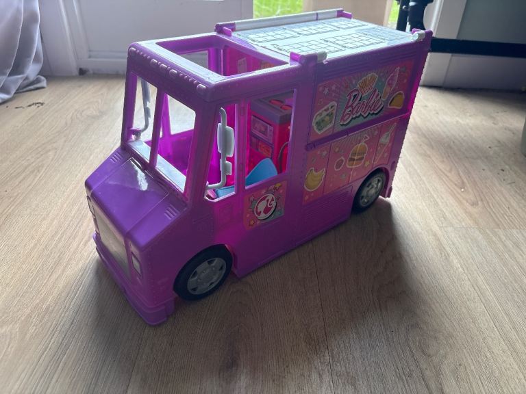Barbie Food Truck Toy - Pink and Purple