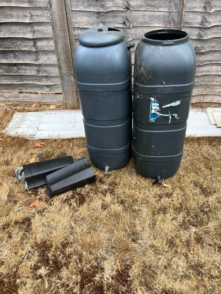 3 x Water Butts with Stands .