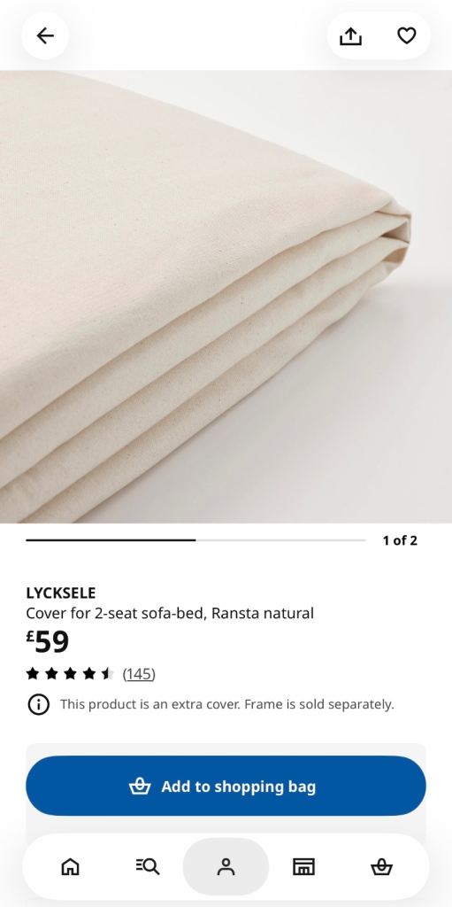 IKEA LYCKSELE LÖVÅS cover – Excellent Condition – £30