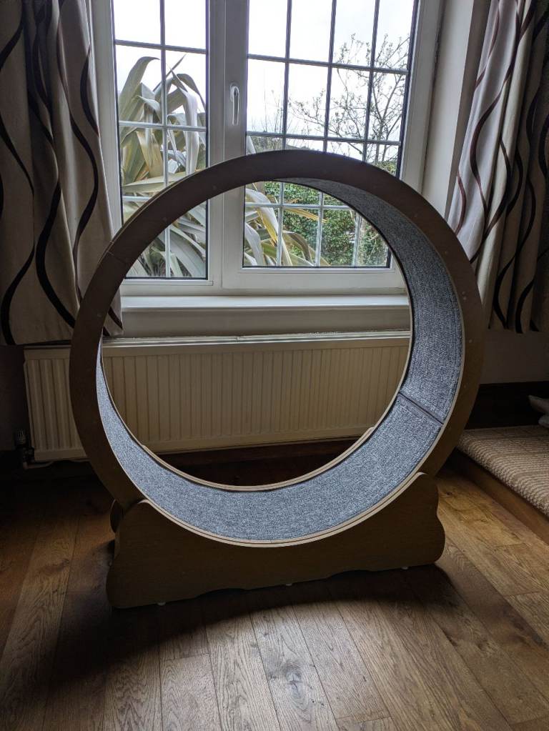 Large Wooden Cat Exercise Wheel – £60