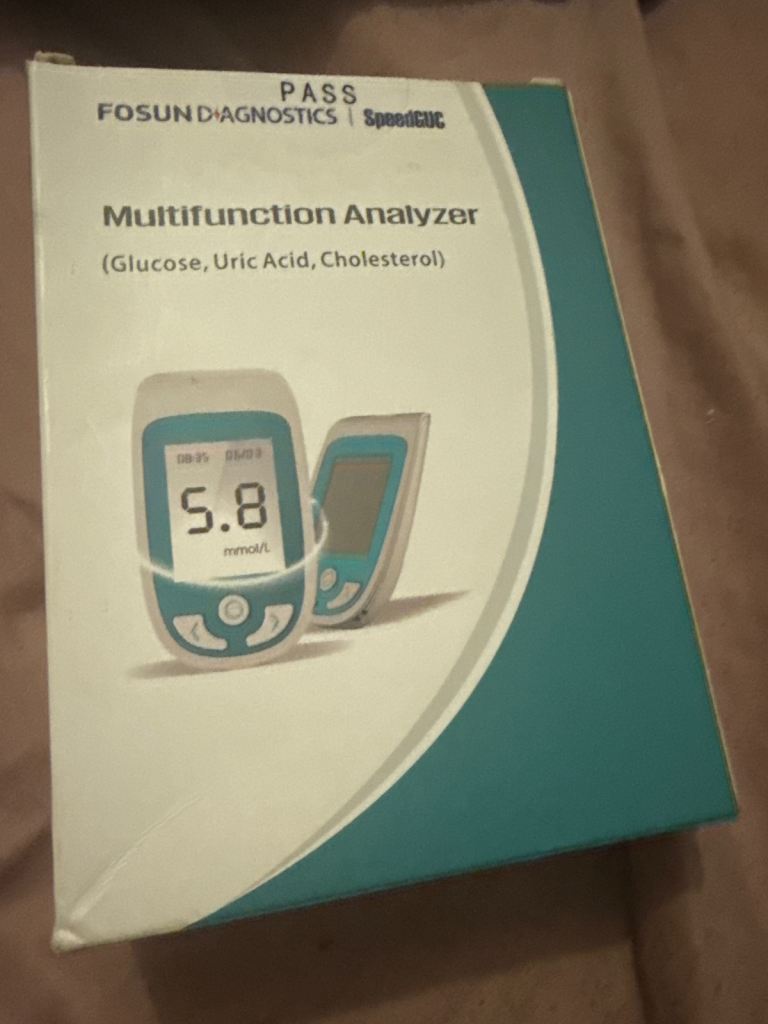 FOSUN DIAGNOSTICS Multifunction Analyzer - Glucose, Uric Acid, Cholesterol