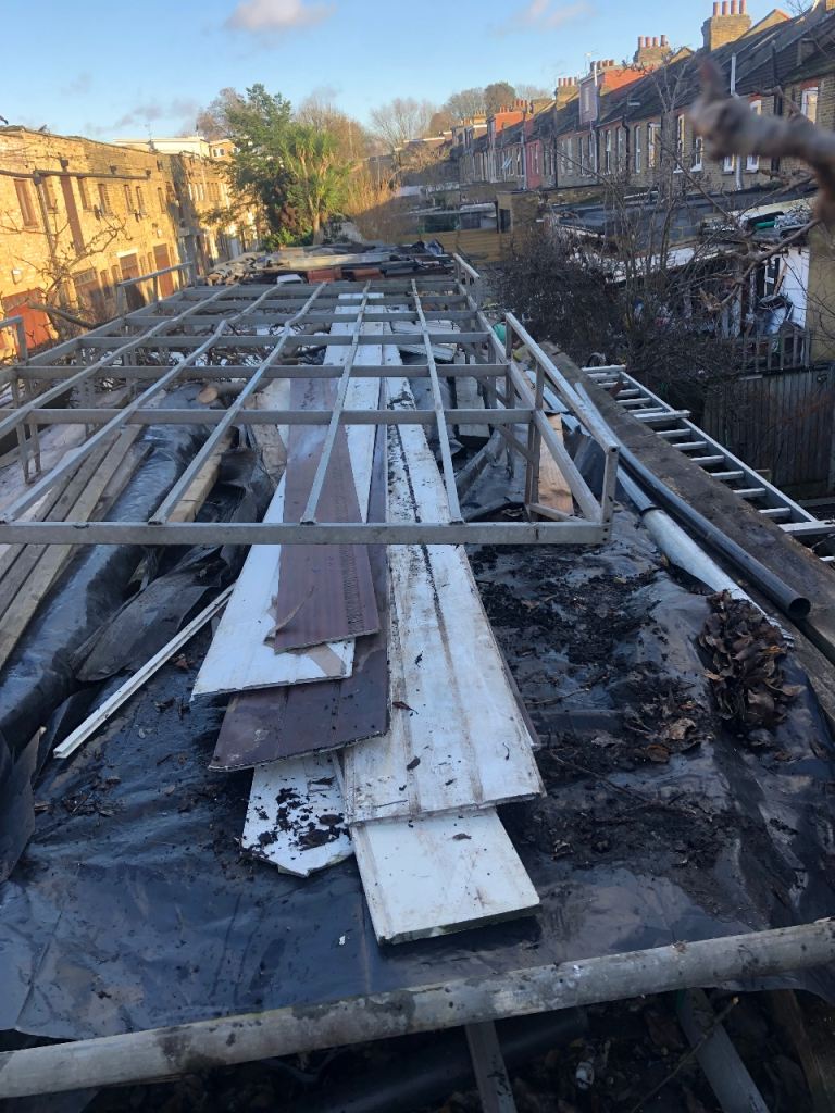 Long wheelbase high top roof rack