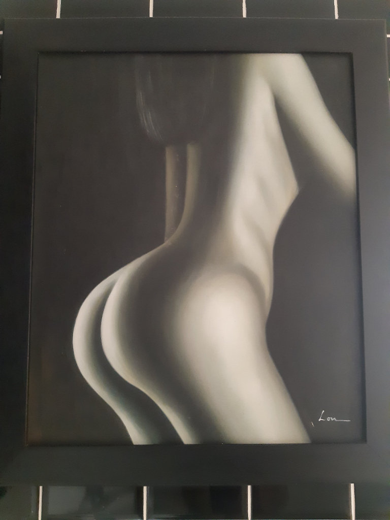 Black framed print, picture, painting,  photo 