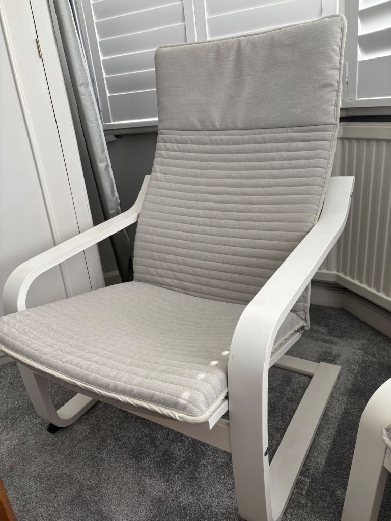 Ikea Poang chair and footstool 