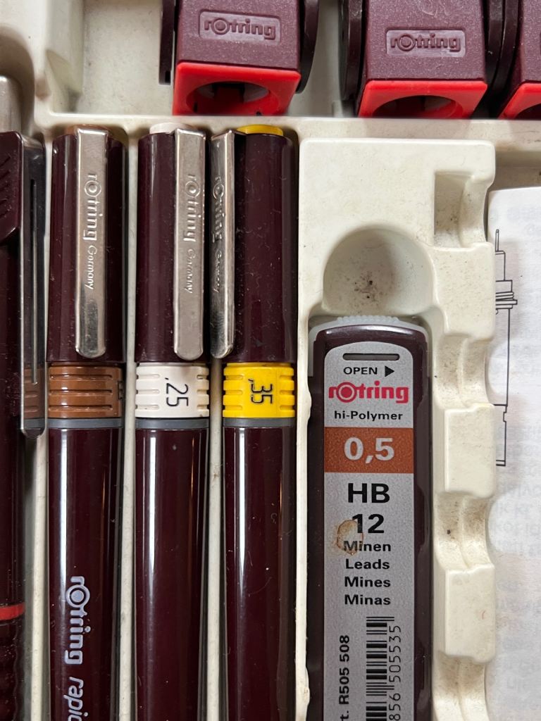 Rotring Rapidograph Pens and accessories