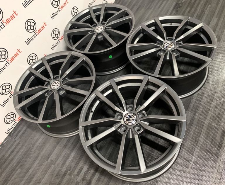 NEW VW 18" 19" PRETORIA STYLE ALLOY WHEELS - 5 X 112 -SATIN GREY
