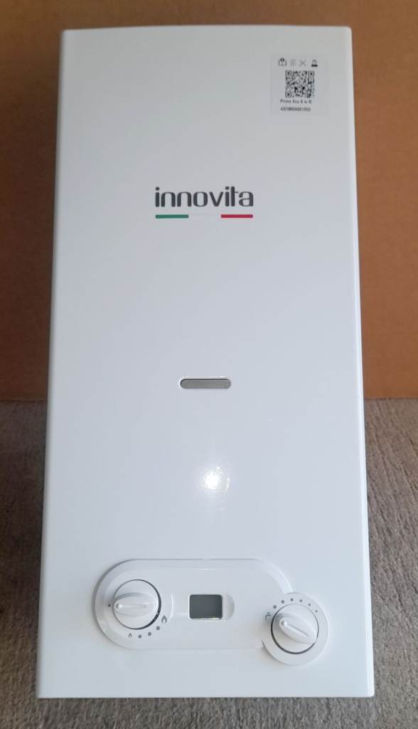 Innovita Primo Eco 6 automatic instantaneous LPG water heater, caravan, camper, static, boat. 