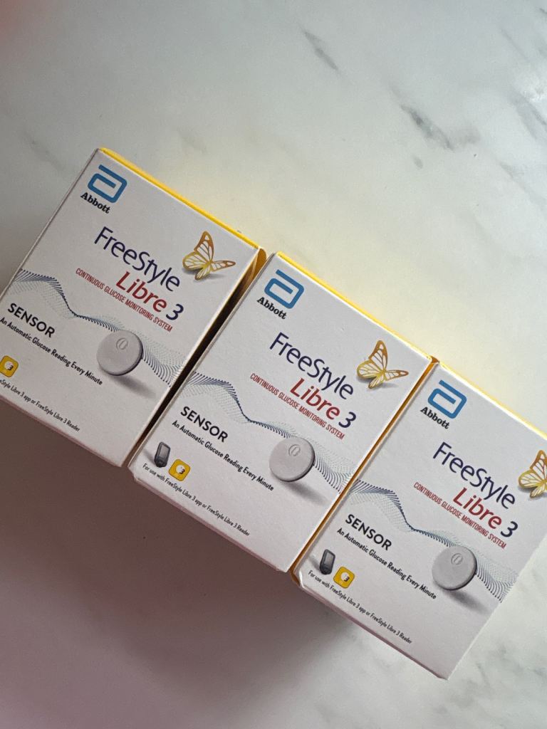3 x Freestyle Libre 3 Glucose Monitoring Sensors
