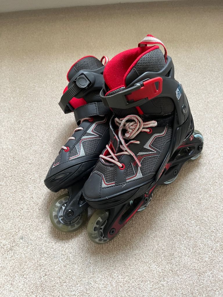Oxelo Inline Skates Light up wheels UK2.5