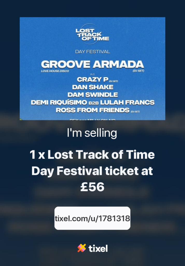 2x tickets @ £56 cost price 