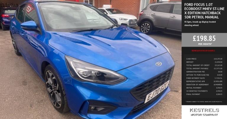 2020 Ford Focus 1.0T EcoBoost MHEV ST-Line X Edition Hatchback 5dr Petrol Manual Euro 6 (s/ Hatch...