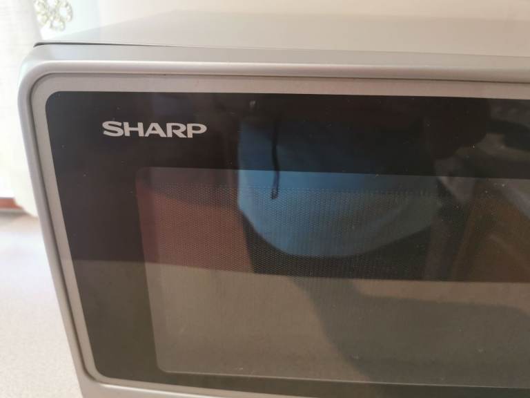 Sharp Microwave Oven – Silver, Good Condition