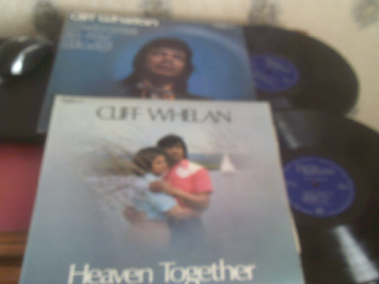 2 cliff whelan signed lp records  