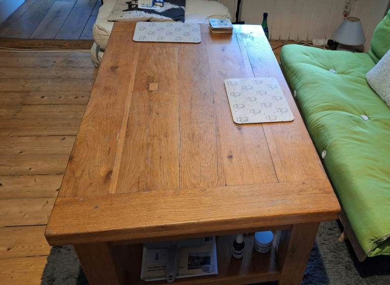 Solid Oak Coffee Table