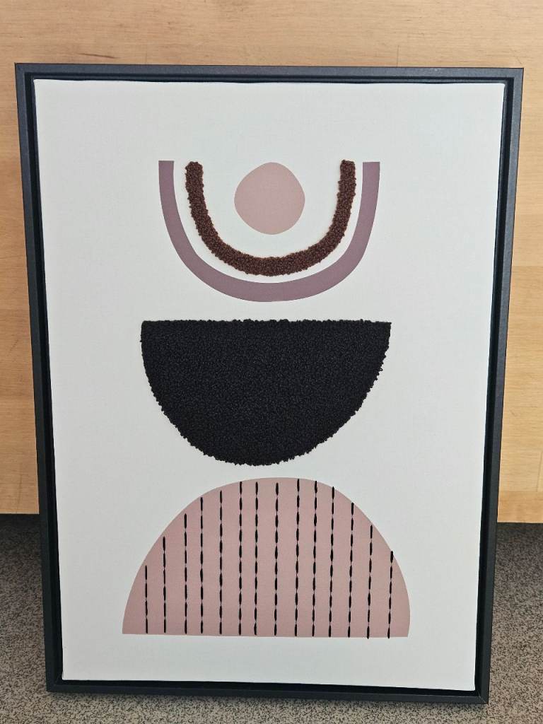 On trend abstract textured picture / wall art / print £5