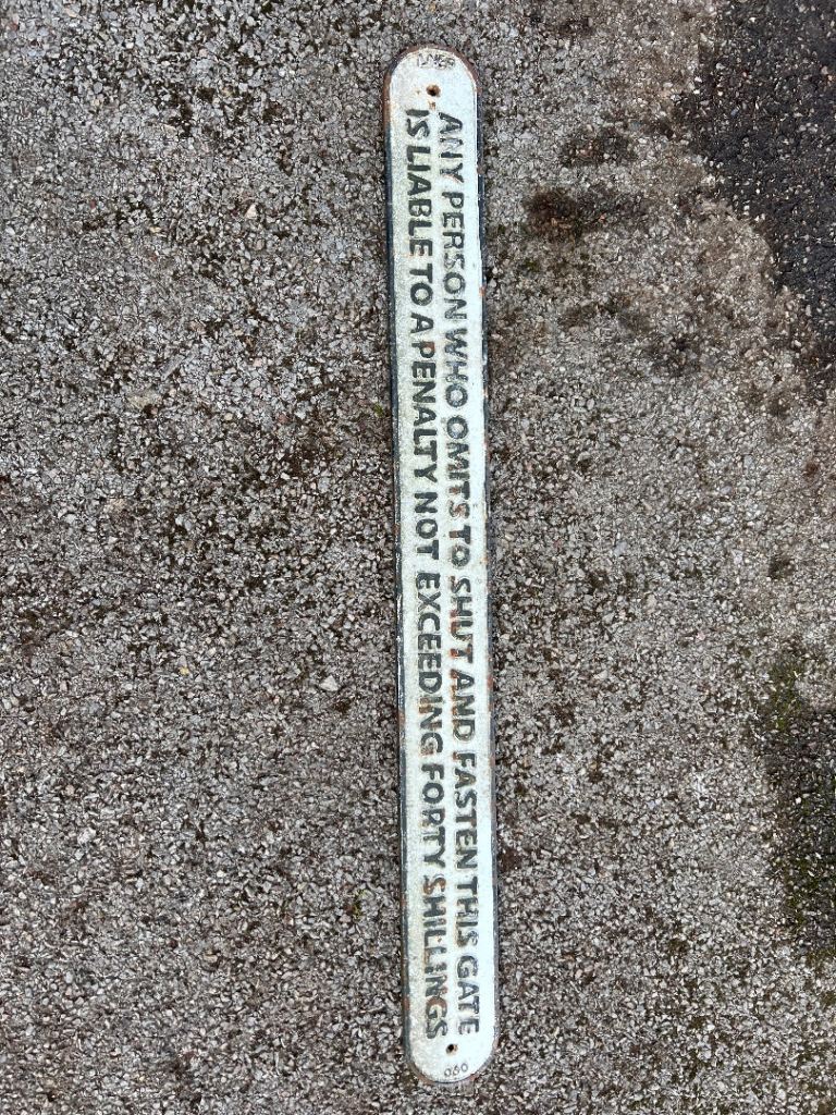 image for LNER cast iron sign