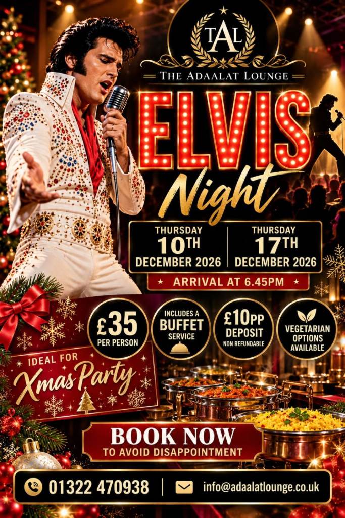 Elvis night at ADALAAT LOUNGE 10TH & 17TH DECEMBER 