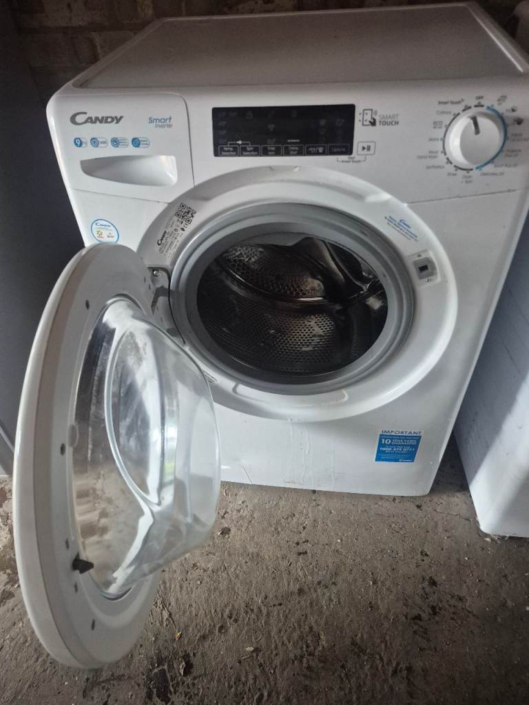 Candy Smart Inverter Washing Machine – White, Good Condition