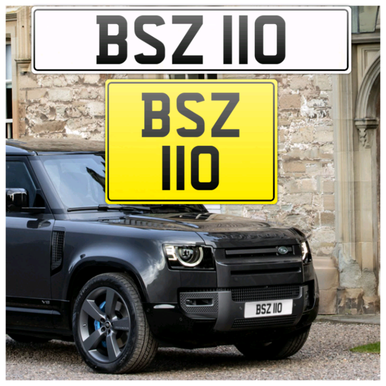 BS DATELESS LAND ROVER DEFENDER 110 D250 D300 TDCi HSE PRIVATE PLATE
