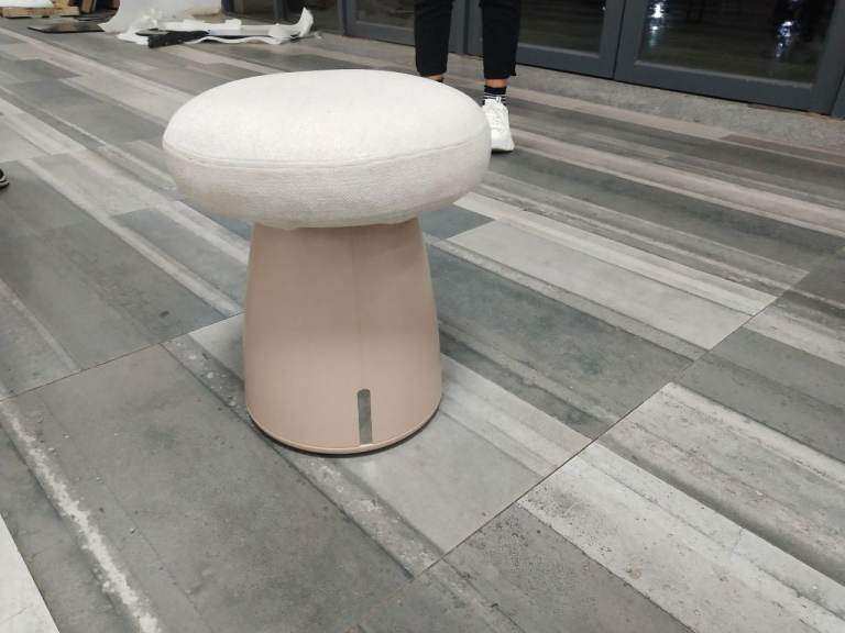 The Segmented Stool: Plush Seat. Sculptural Base. Modern Elegance. | in ...