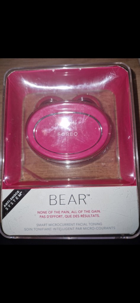 FOREO BEAR Smart Microcurrent Facial Toning Device - Pink, NEW