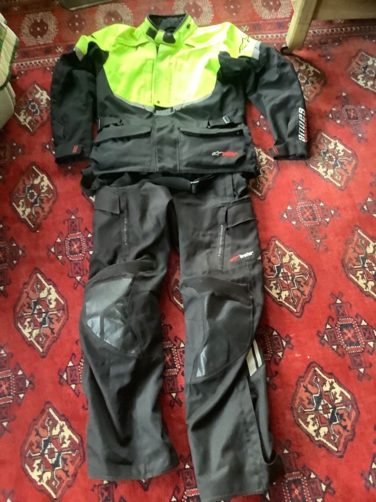 🏍️ ALPINE STARS 🌟 ANDES DRYSTAR TEXTILE MOTORCYCLE 🏍️ SUIT (MEDIUM)