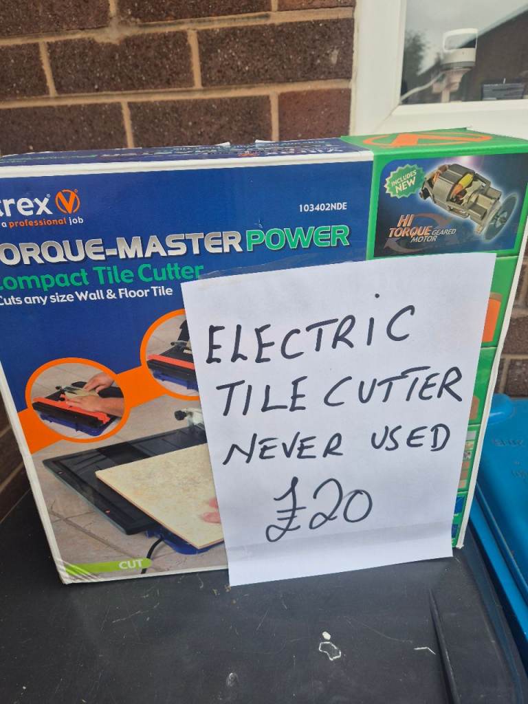 C-REX Torque-Master Power Compact Electric Tile Cutter – Never Used