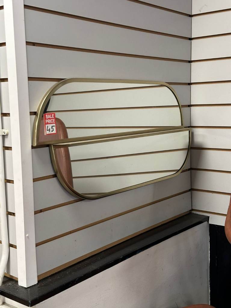 Pill Wall Mirror - Gold